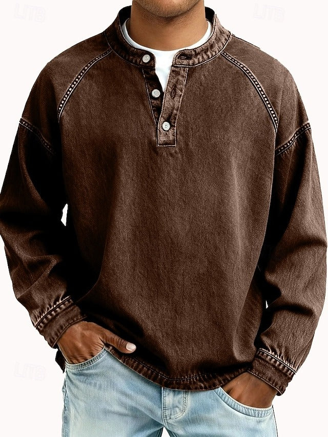 Calor Soft-Touch Henley Shirt