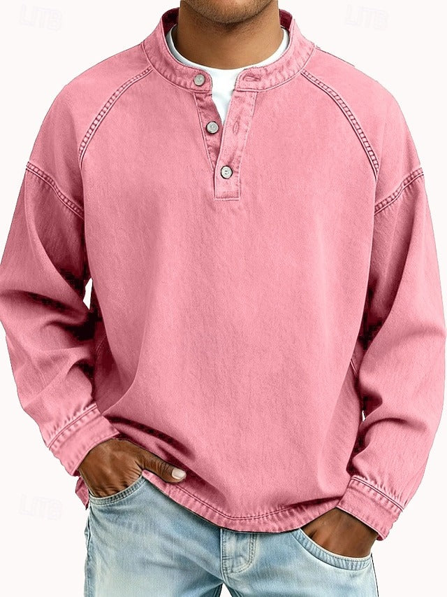 Calor Soft-Touch Henley Shirt