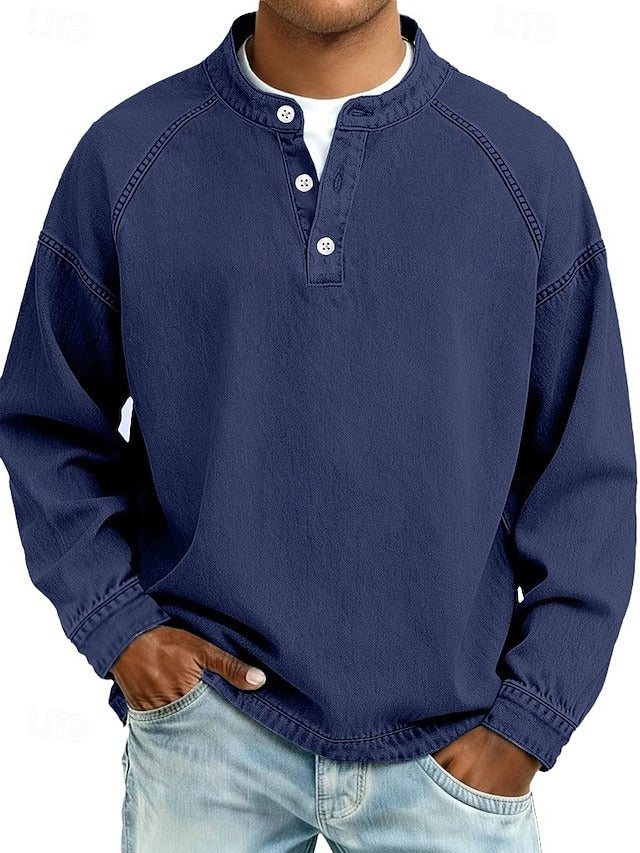 Calor Soft-Touch Henley Shirt
