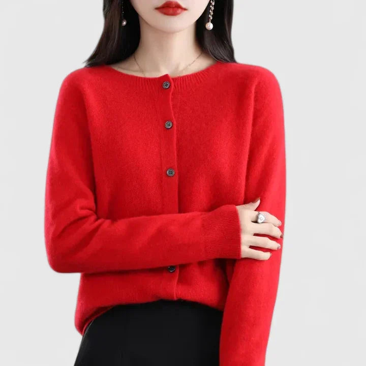 EMILIA – CLASSIC BUTTON CARDIGAN