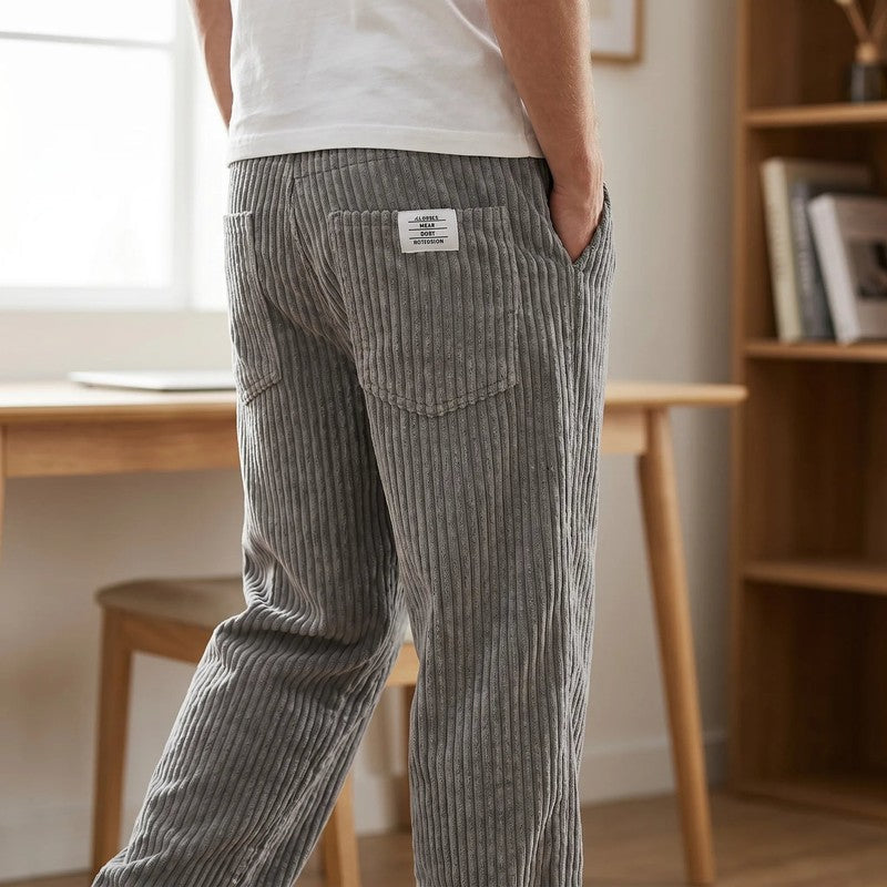 Jeroen | Ribbed Relaxed-Fit Trousers