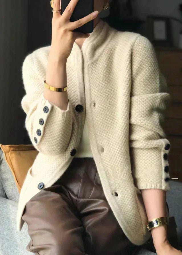 Elysian | Textured Button-Front Cardigan