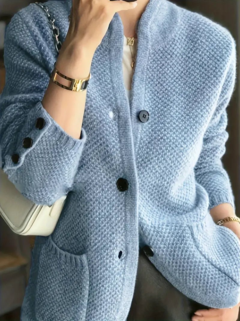 Elysian | Textured Button-Front Cardigan