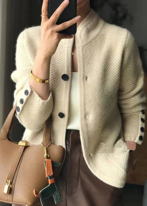 Elysian | Textured Button-Front Cardigan