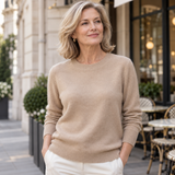 Emma cashmere sweater in beige
