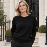 Emma cashmere sweater in black