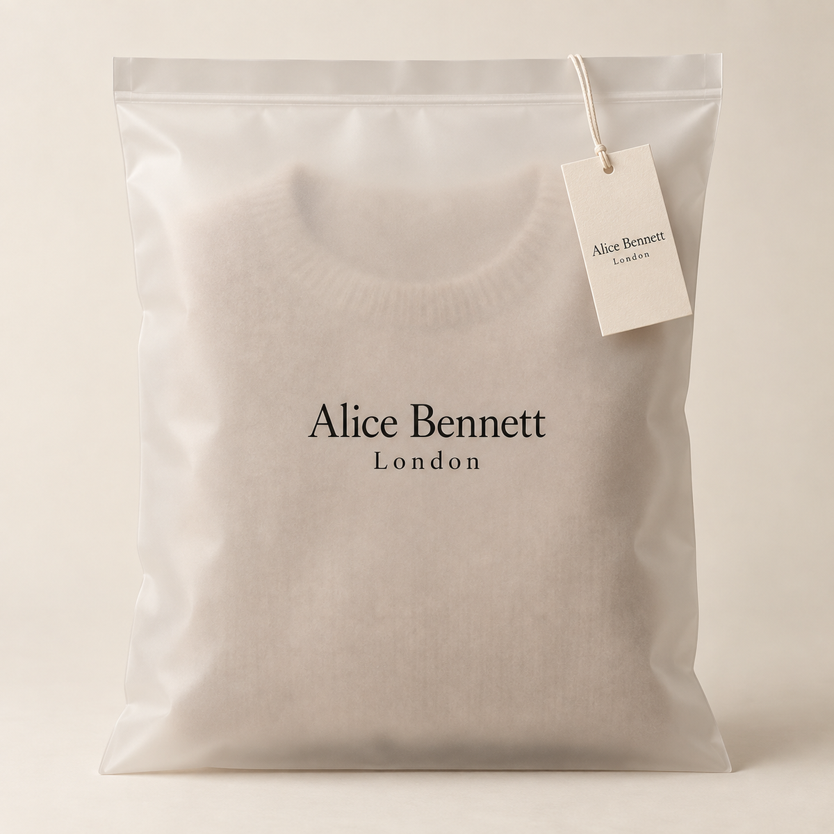 Alice Bennett London luxury packaging for Emma sweater