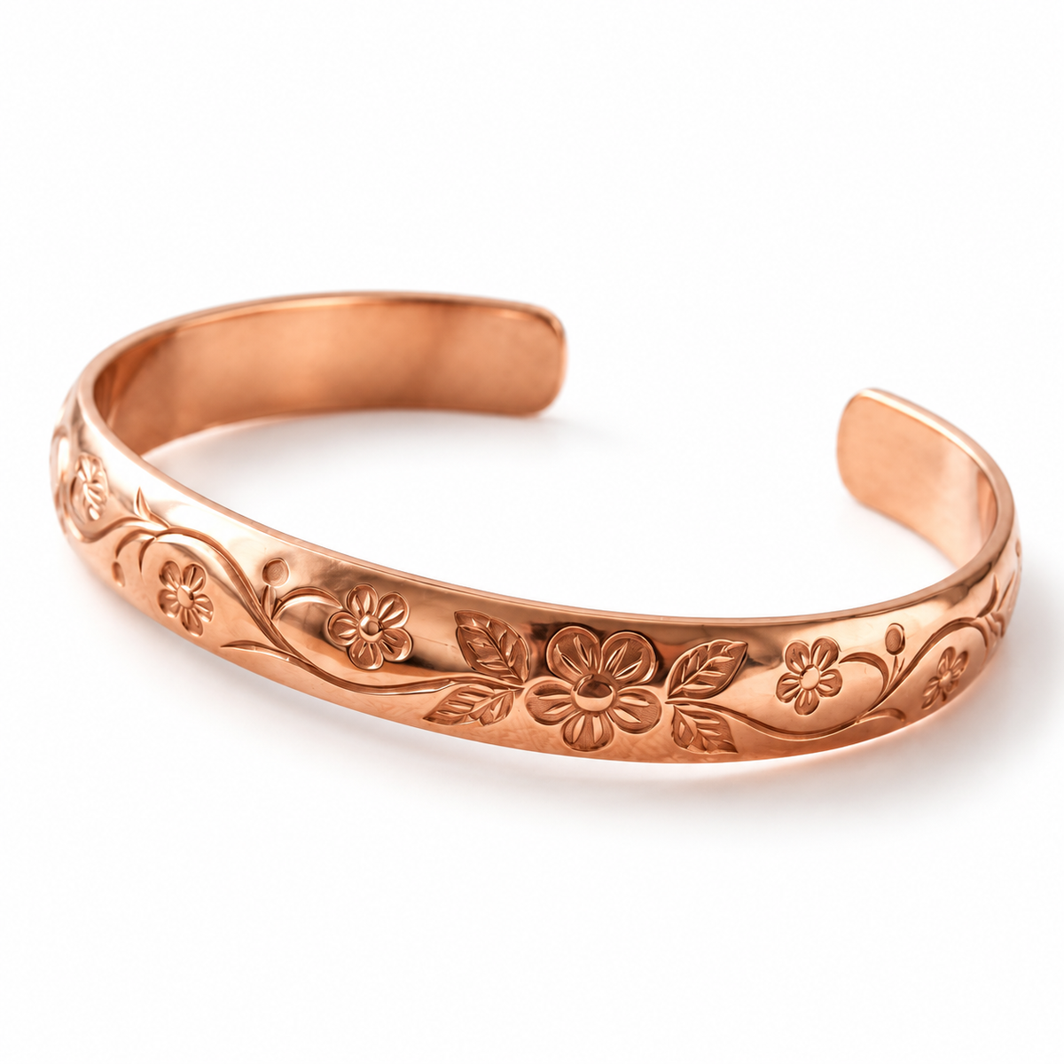 Cora’s Garland Copper Bracelet on a clean white background