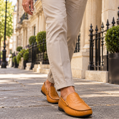 Florence Leather Loafers worn in London