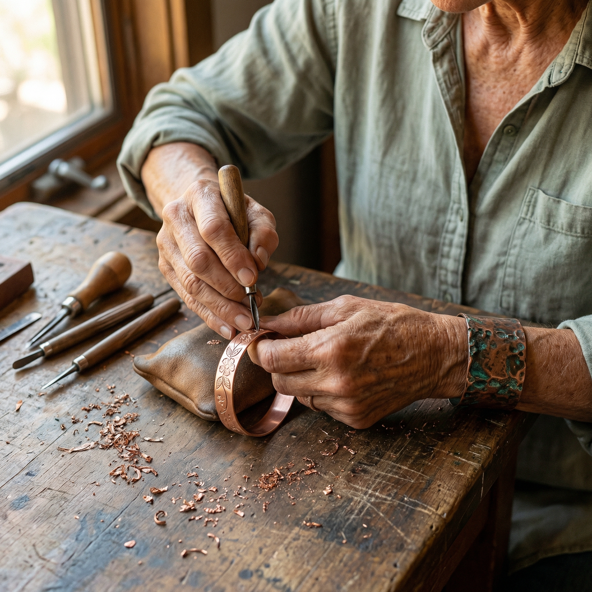 Cora’s Garland Copper Bracelet
