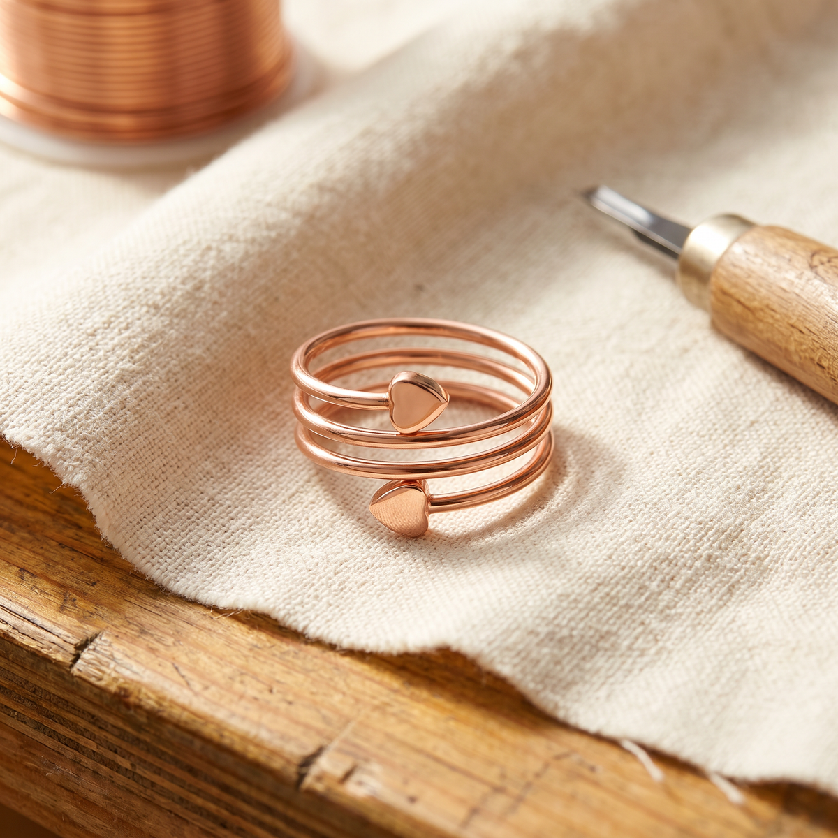 Cora’s Lovecoil Copper Ring