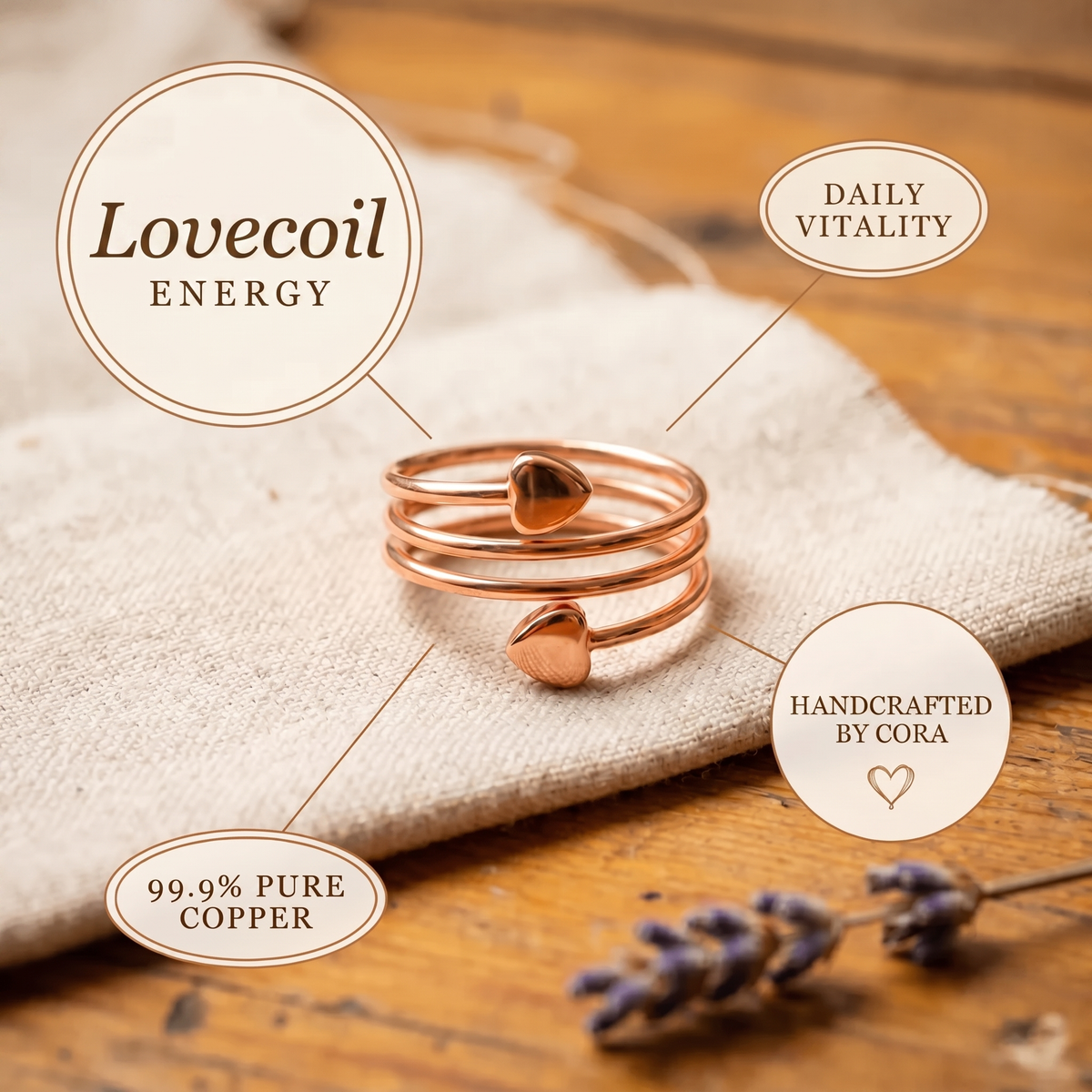 Cora’s Lovecoil Copper Ring
