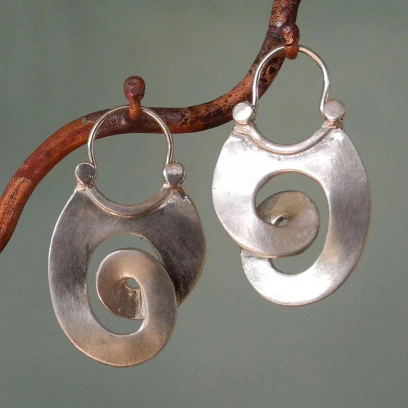 Vintage Irregular Silver | Earrings