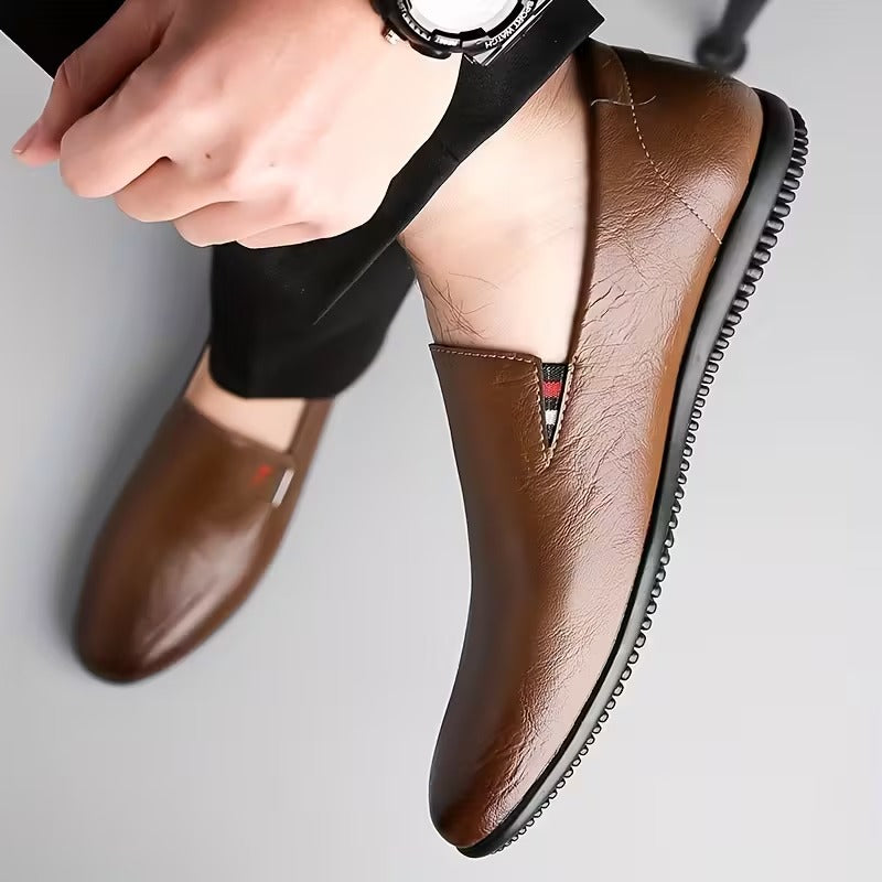 JASON – CLASSIC SLIP-ON LEATHER LOAFERS