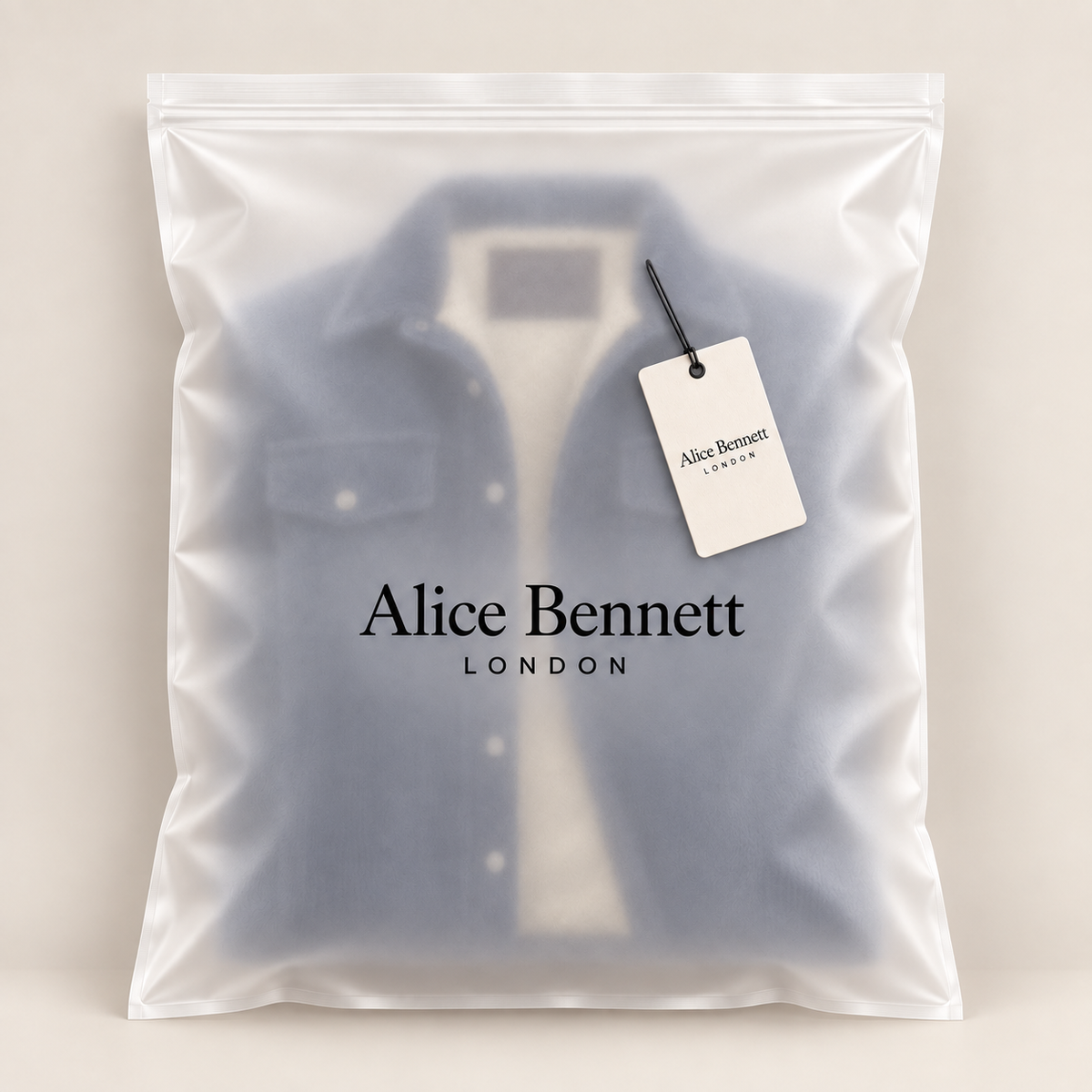 Jasper | Ribbed Insulated Jacket in a matte Alice Bennett London garment bag