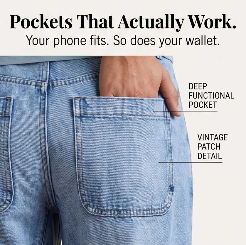 Lumière | High-Waisted Cropped Barrel Jeans