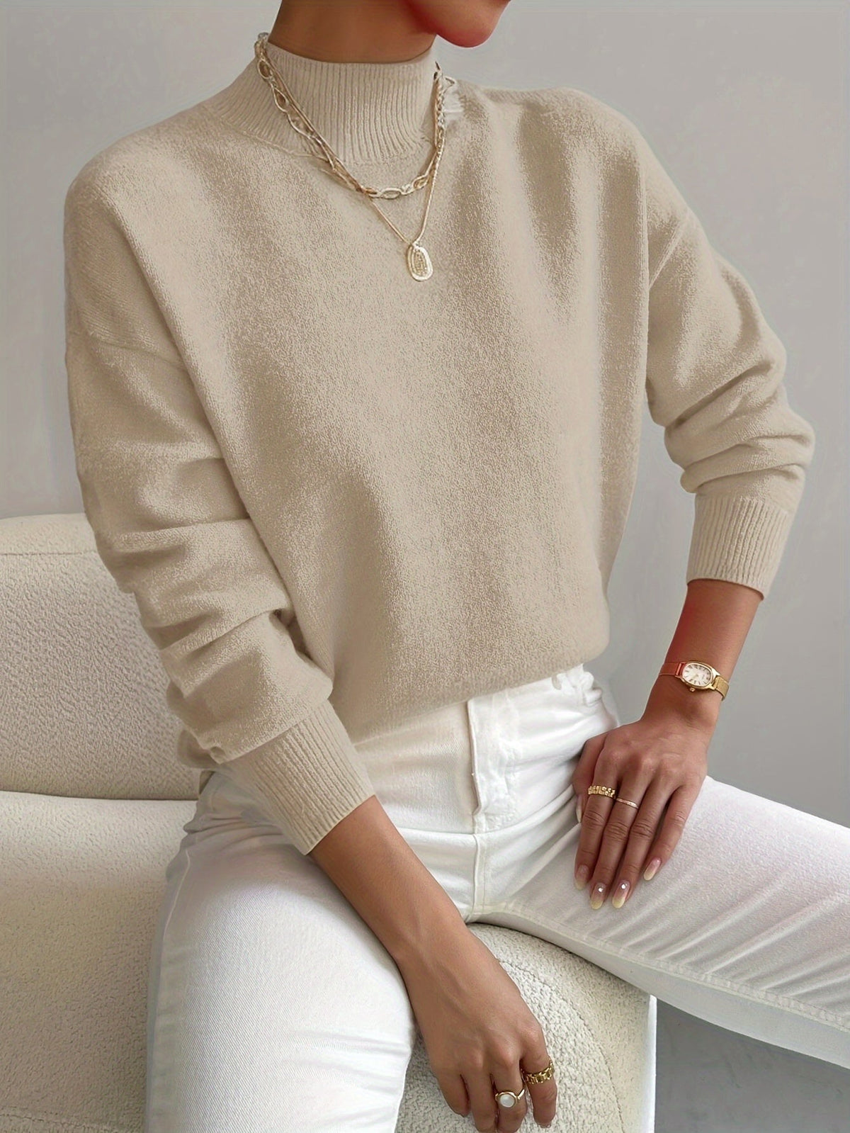 Classic Ribbed Crew-Neck Sweater