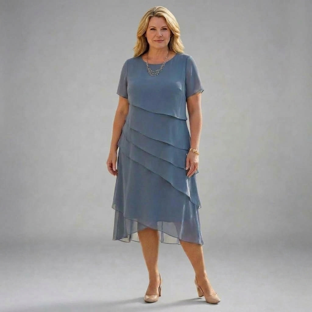 Vinna Layered Midi Dress