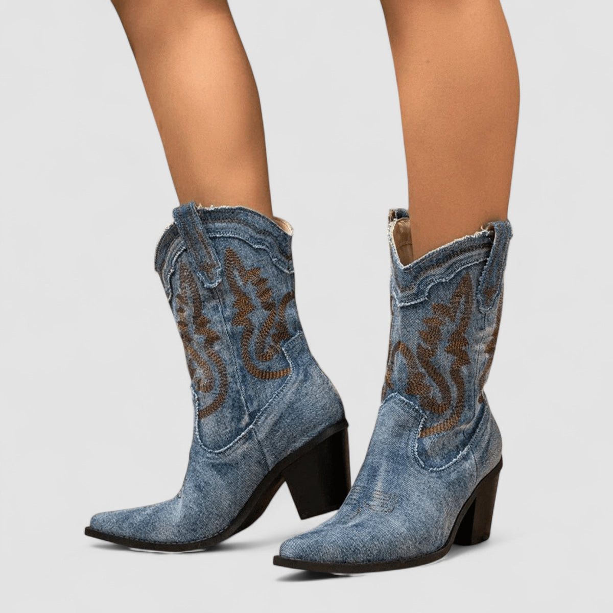 Selena Denim Boots