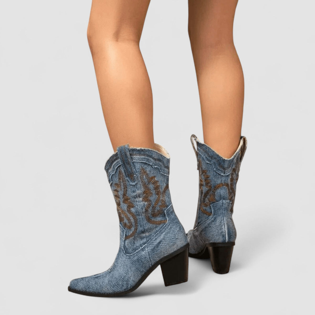 Selena Denim Boots