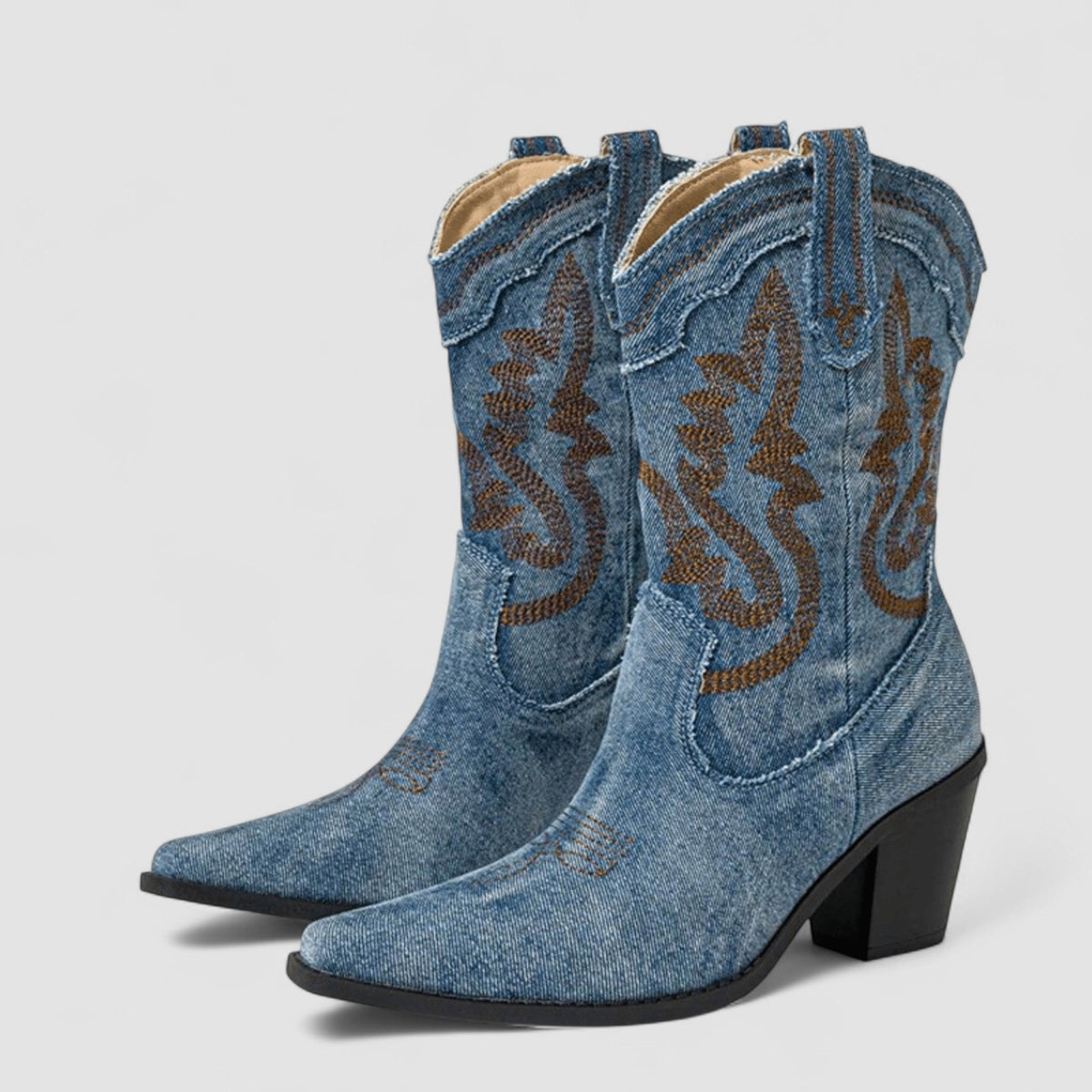 Selena Denim Boots