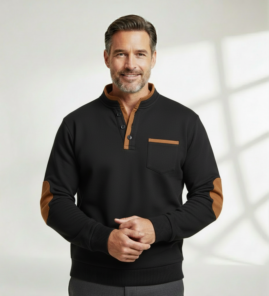 DYLAN – CONTRAST DETAIL LONG-SLEEVE SHIRT