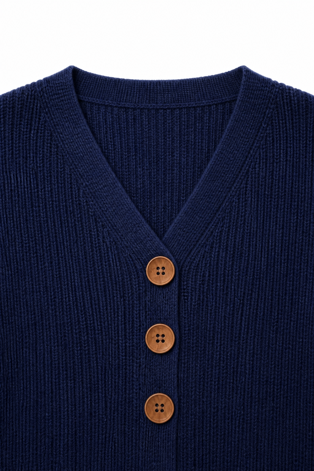 Wearbella – V-Neck Ribbed Knit Cardigan