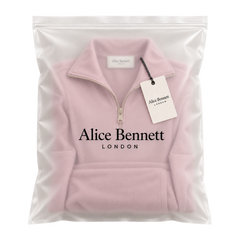 Sporty Half-Zip Long-Sleeve Maxi Dress in Alice Bennett London packaging