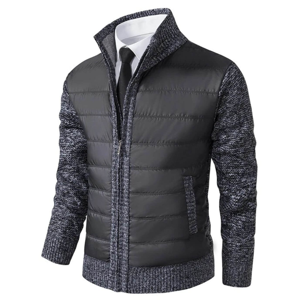 Ivoren - Tailored Checked Zip-Front Jacket