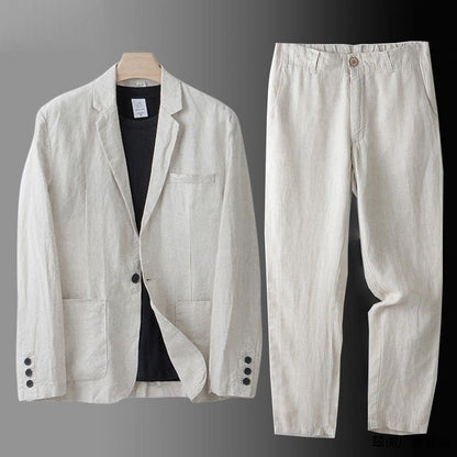 Savelli™ | Elegant Linen Suit
