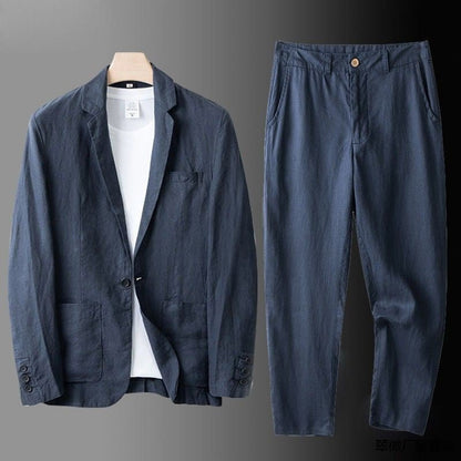 Savelli™ | Elegant Linen Suit