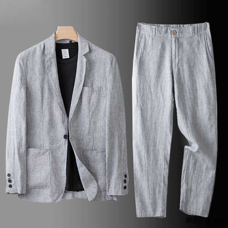 Savelli™ | Elegant Linen Suit