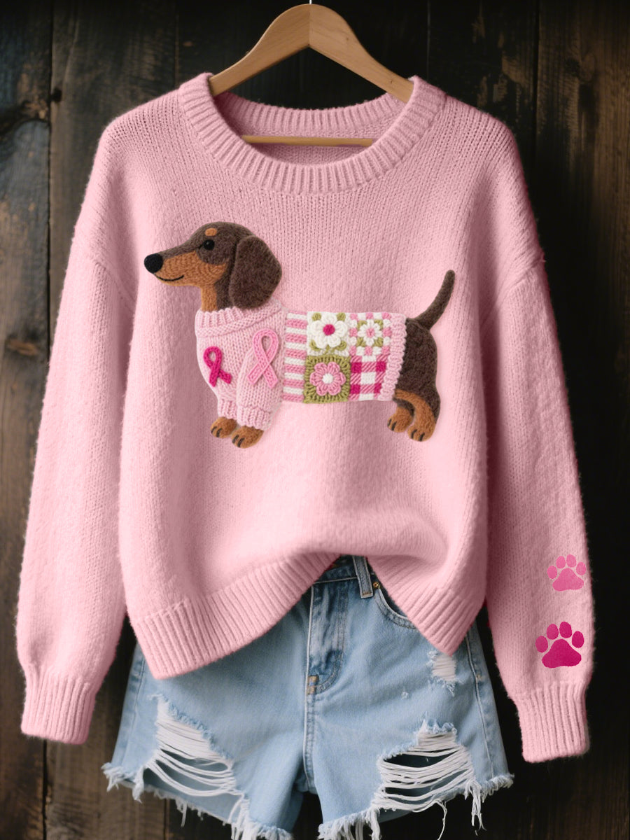 MEGAN & ROSE | KNITTED DACHSHUND JUMPER FOR WOMEN