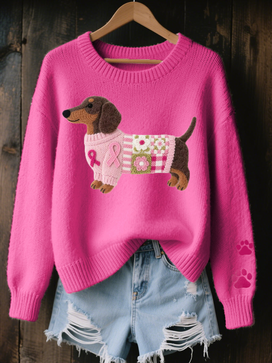 MEGAN & ROSE | KNITTED DACHSHUND JUMPER FOR WOMEN