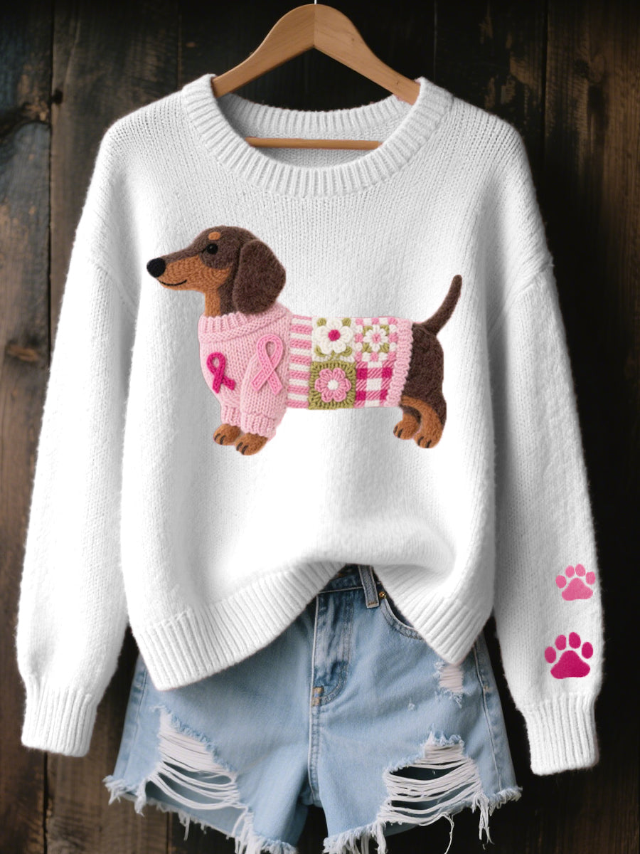 MEGAN & ROSE | KNITTED DACHSHUND JUMPER FOR WOMEN