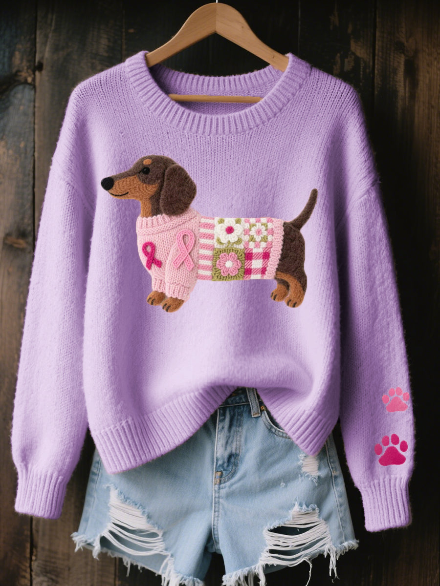 MEGAN & ROSE | KNITTED DACHSHUND JUMPER FOR WOMEN