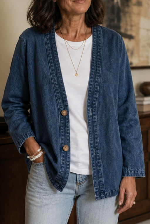 Corriveau | Washed Denim-Look Jacket