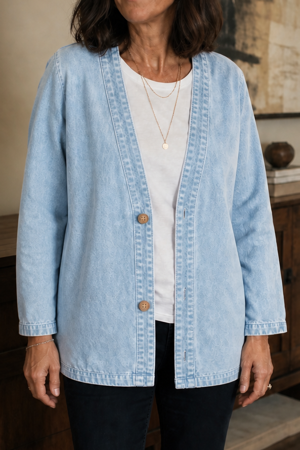 Corriveau | Washed Denim-Look Jacket