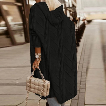 FAITH – LONG HOODED KNIT CARDIGAN