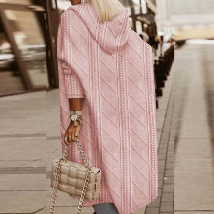 FAITH – LONG HOODED KNIT CARDIGAN