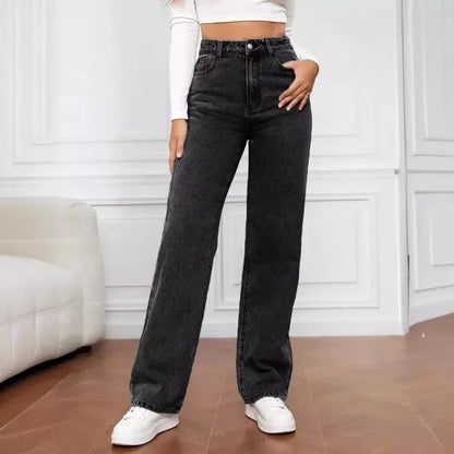 Mia | Women's High Waist Wide Leg Jeans