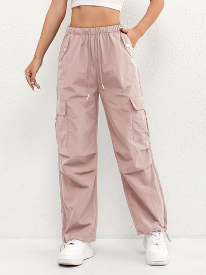Brooklyn | Women's Cargo Pocket Drawstring Casual Pants