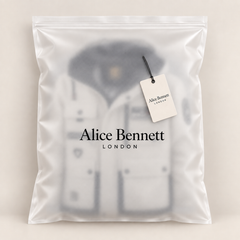 Xavier | Hooded Utility Jacket in a matte Alice Bennett London garment bag